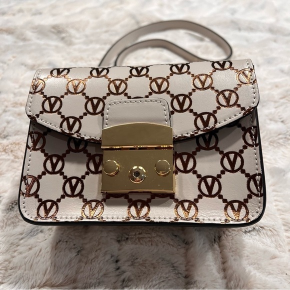 Valentino by Mario Valentino Bijou Monogram Leather Crossbody Bag - Picture 3 of 11